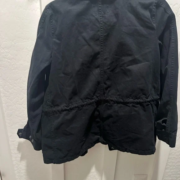 Madewell Women's Utility Jacket‎ in Black - Picture 4 of 5